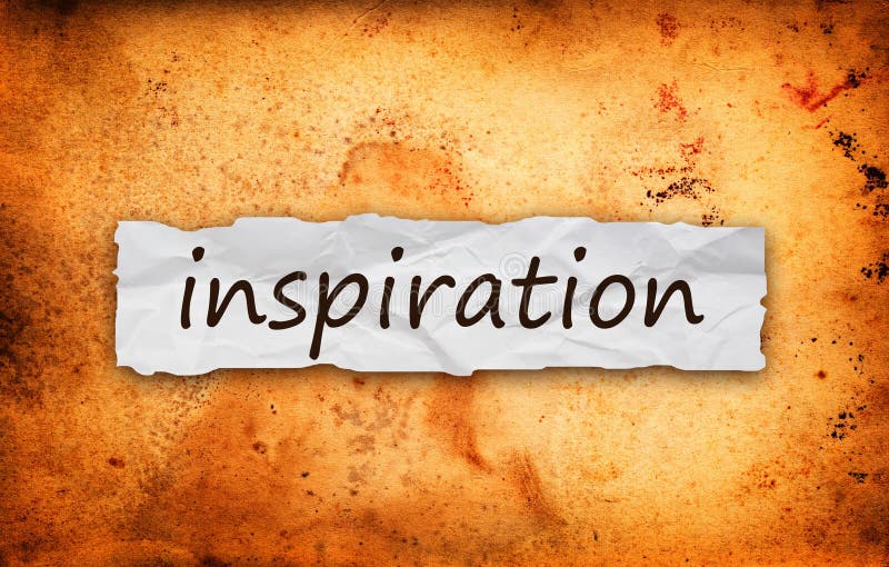 Inspiration title on piece of crumpled old paper. Title stock images, royalty-free photos and pictures