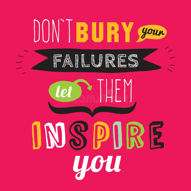 Inspirational en motievencitatenvector royalty-vrije illustratie Inspirational en motievencitatenvector royalty-vrije illustratie