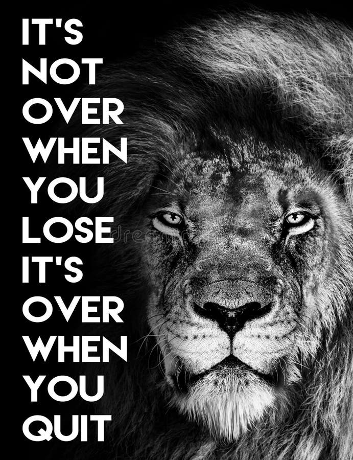 Inspirational Motivational Quote , it`s Not Over when You Lose it`s ...