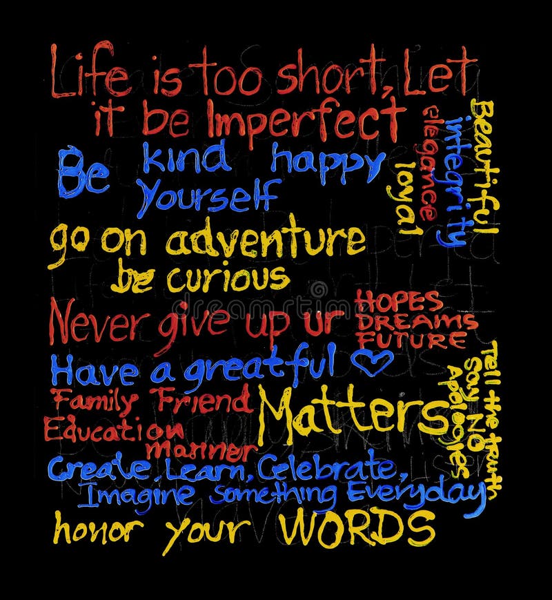 Inspirational Quotes royalty free stock photography