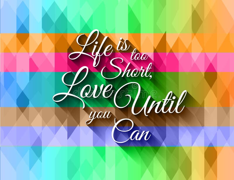 Inspirational Typo Text with Retro Style and shadows. stock illustration Inspirational Typo Text with Retro Style and shadows. stock illustration