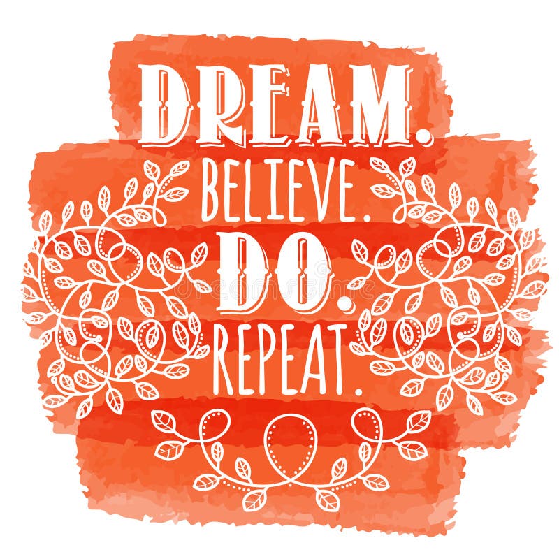 Inspirerend Creatief Motivatiecitaat Vectortypografiebanner DE royalty-vrije illustratie Inspirerend Creatief Motivatiecitaat Vectortypografiebanner DE royalty-vrije illustratie