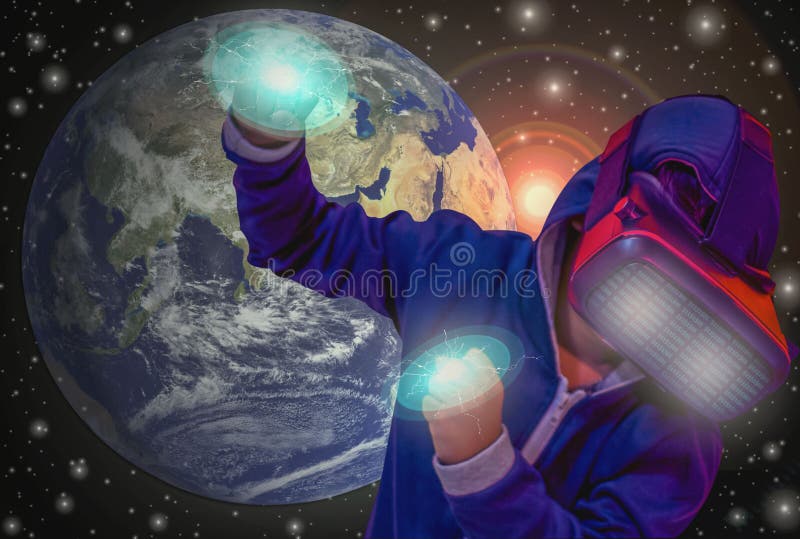 Inspiré pour innover et apprendre à créer les nouvelles technologies, éléments de cette image meublés par la NASA Manipulation de photo