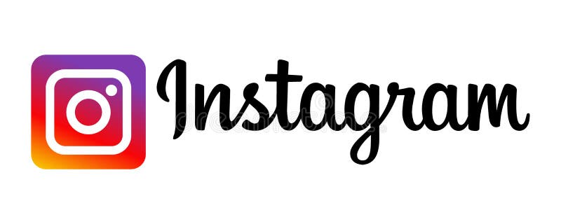 Instagram icon logo stock illustration