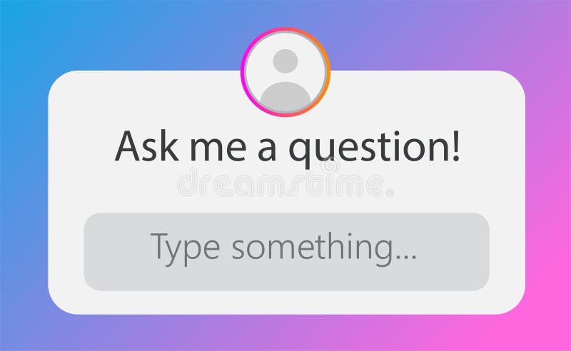 Instagram Ask Me Question Stock Illustrations – 31 Instagram Ask Me ...