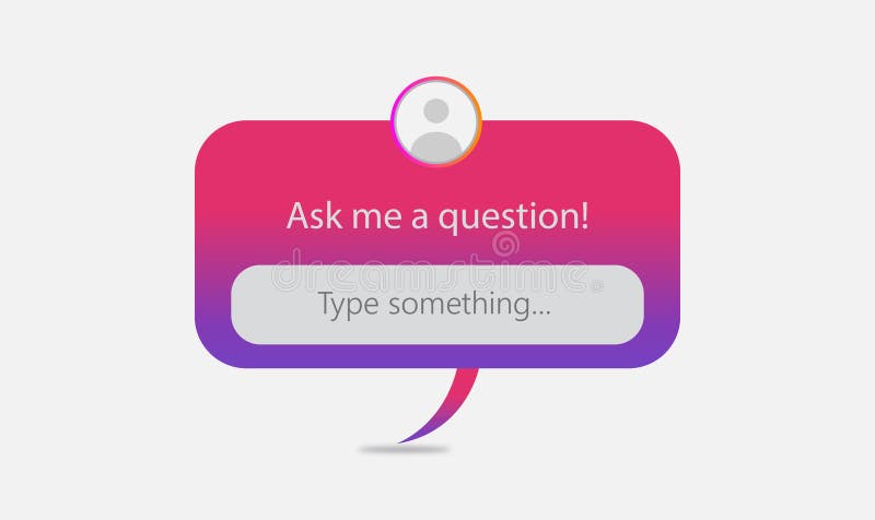 Instagram Ask Me Question Stock Illustrations – 31 Instagram Ask Me ...