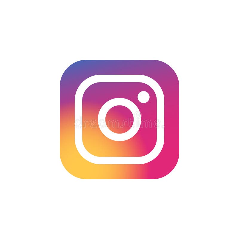 Instagram colored icon. Element of Social Media Logos illustration icon. Signs and symbols can be used for web, logo, mobile app, UI, UX on white background