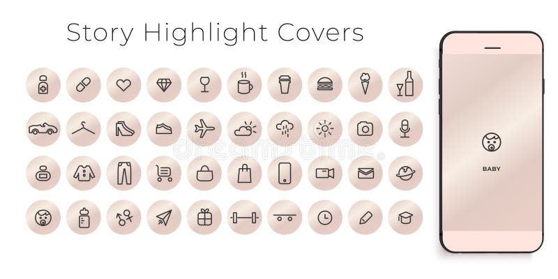 Instagram Highlight Covers Free White