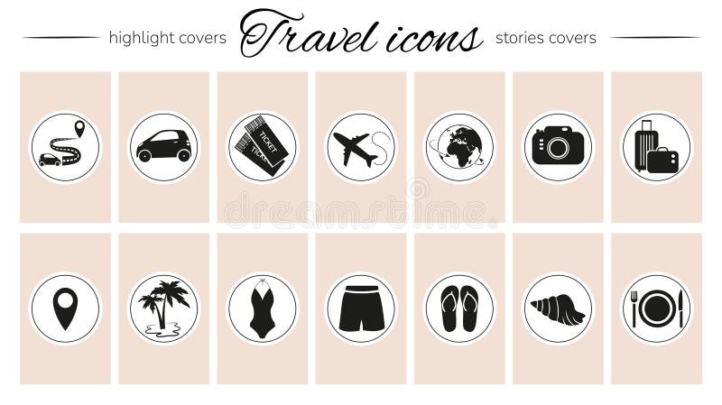 Instagram Highlight Travel Icons Stock Illustrations – 61 Instagram  Highlight Travel Icons Stock Illustrations, Vectors & Clipart - Dreamstime