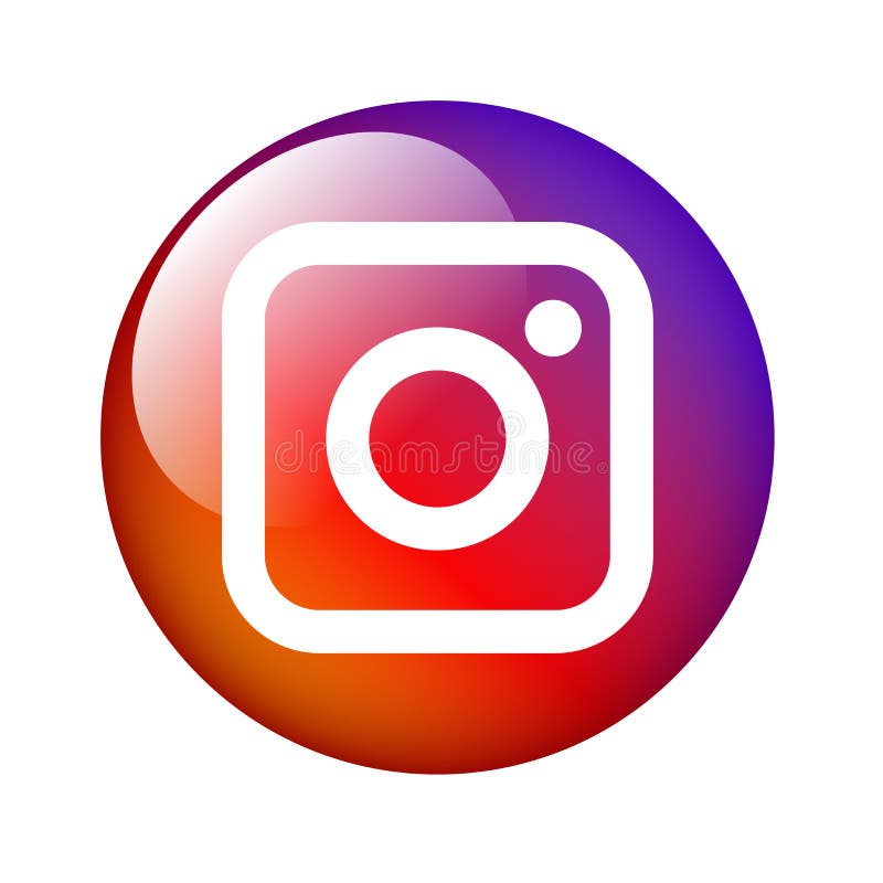 Instagram icon logo editorial photography. Illustration of famous ...