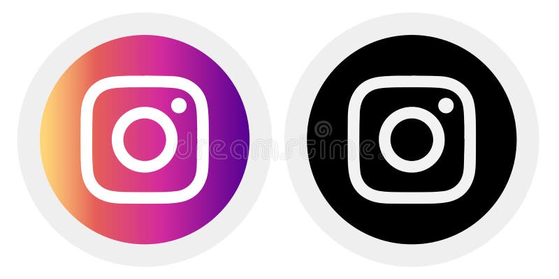 Instagram Logo Con Vector Ai Archivo Redondeado Blanco Y Negro Fotografia Editorial Ilustracion De Social Calidad Instagram Logo Con Vector Ai Archivo Redondeado Blanco Y Negro Fotografia Editorial Ilustracion De Social Calidad