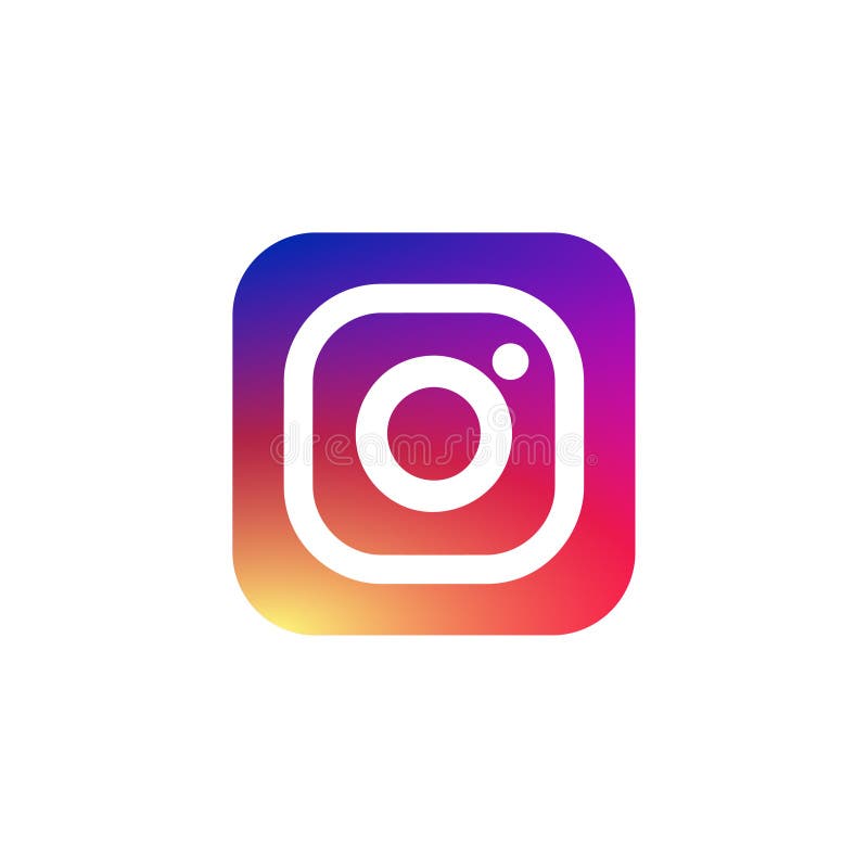 New Instagram logotype camera icon, new colourful logo on pc screen. Instagram - free application for sharing photos and videos with the elements of a social network. - vector. New Instagram logotype camera icon, new colourful logo on pc screen. Instagram - free application for sharing photos and videos with the elements of a social network. - vector