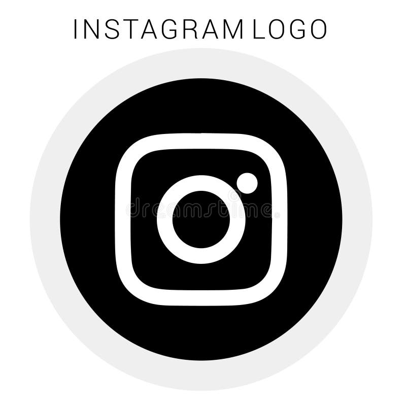 Round Black & White Instagram logo with vector Ai file. easily editable and have white background. high resolution. Round Black & White Instagram logo with vector Ai file. easily editable and have white background. high resolution.