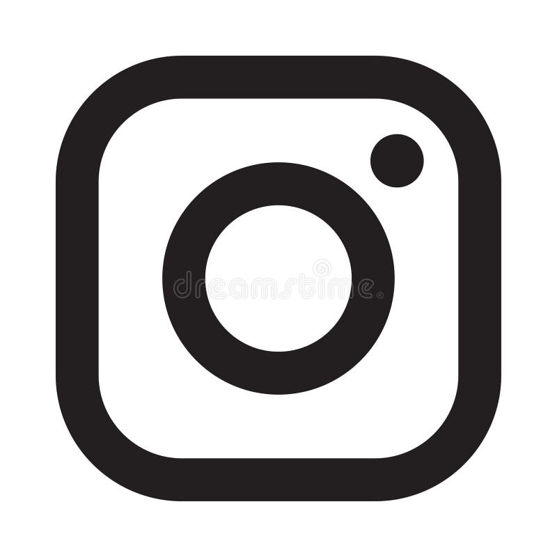 Instagram logosymbol royaltyfri illustrationer