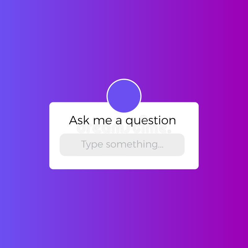 Ask Me a Question User Interface Design Vector Stock Vector ...