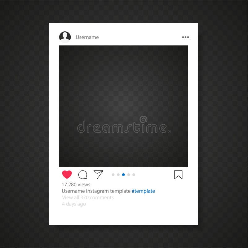 Instagram Web Mockup. Screen Interface in Social Media. Instagram ...