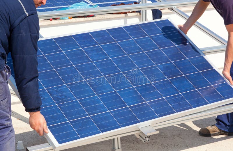 Instalación del panel solar