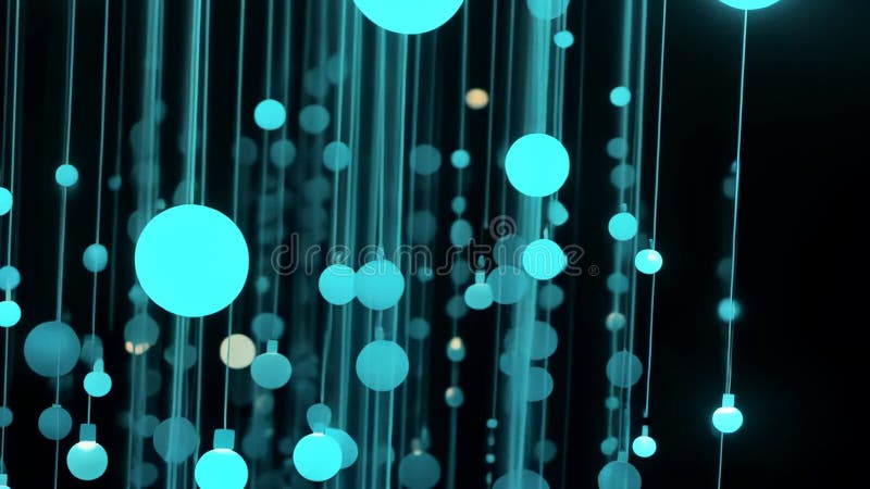 Instalare cu bule de lumină abstracte pentru decorațiuni interioare moderne și design Generative AI royalty free illustration