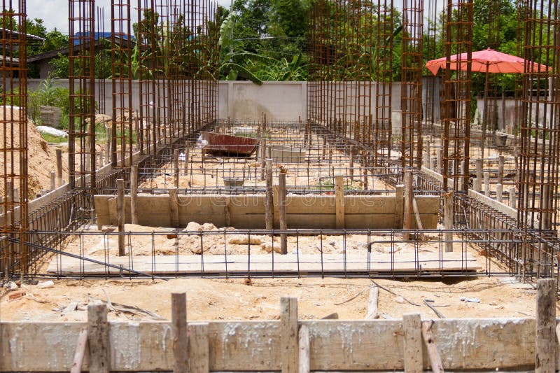 Install rebar and formwork stock photo. Image of bind 32110300