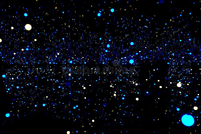 An installation art `Gleaming Lights of the Souls` by Japanese artist ,Yayoi Kusama.