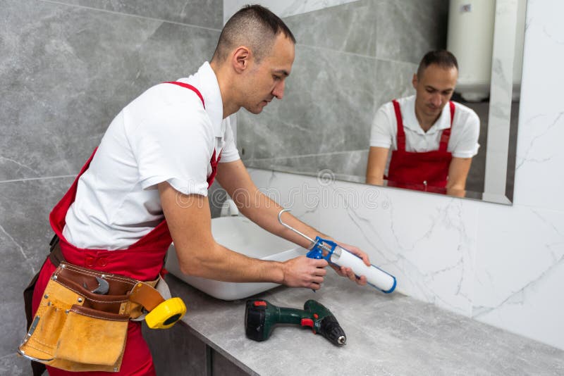 . installation du lavabo