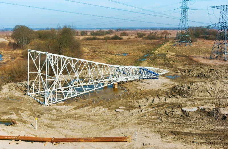 Installation of Electrical Wire Supports, Installation of Power Lines