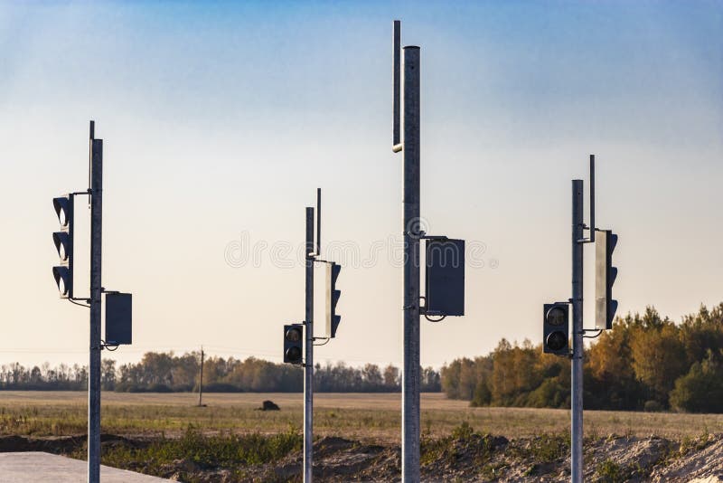 Installation of Group Traffic Lights during the Construction of a New