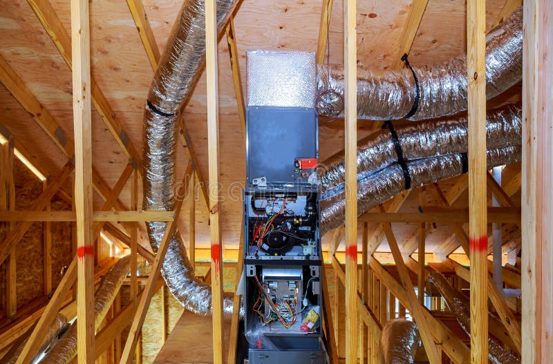 Installation of Heating System on the Roof of the Pipe System of
