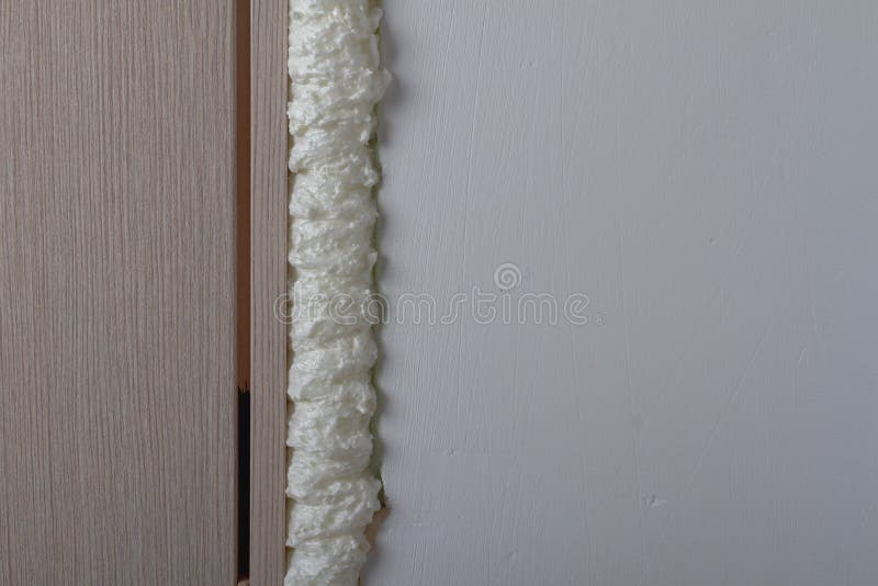 Installation of Interior Doors in the House, Fixing with Mounting Foam