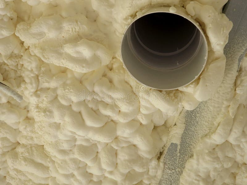 Installation of Polyurethane Foam Insulation with Compressed Gas Stock