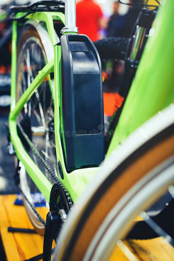 Installed Electric Bicycle Battery Stock Image Image of hybrid, biker