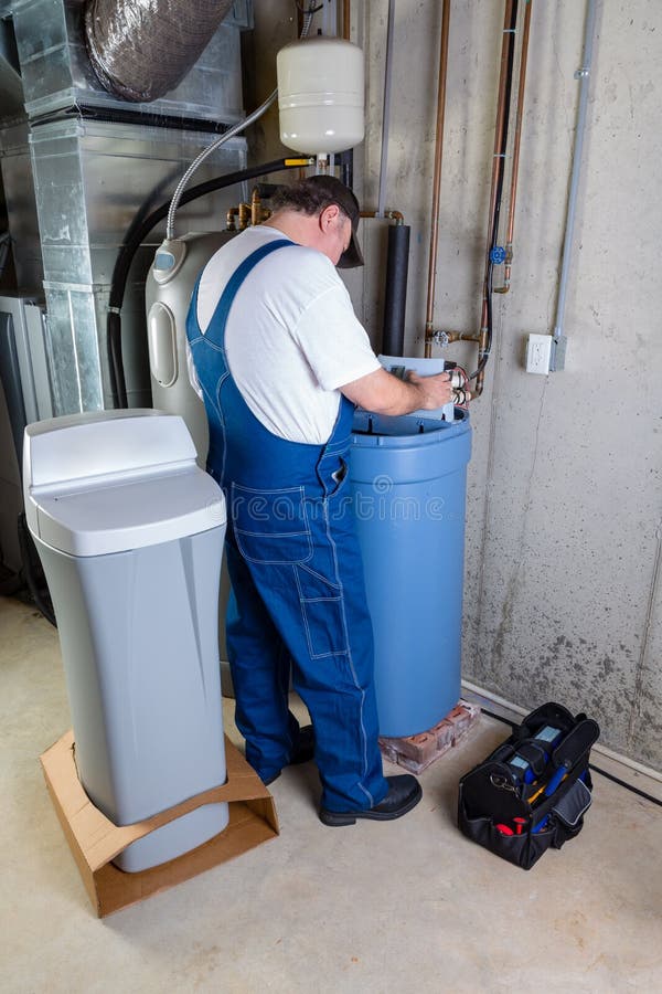 Water softener stock photo. Image of measuring, house 27442522