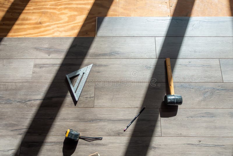 Installing Engineered Laminated Wood Flooring and Tools To Use Stock