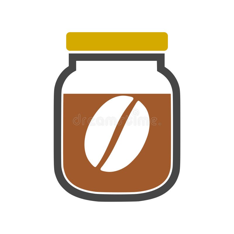Instant Coffee Jar icon stock vector. Illustration of kitchen 121202889