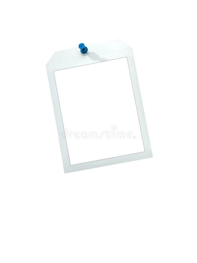 Instant Frames Hang on Wall with Colored Pins Stock Illustration