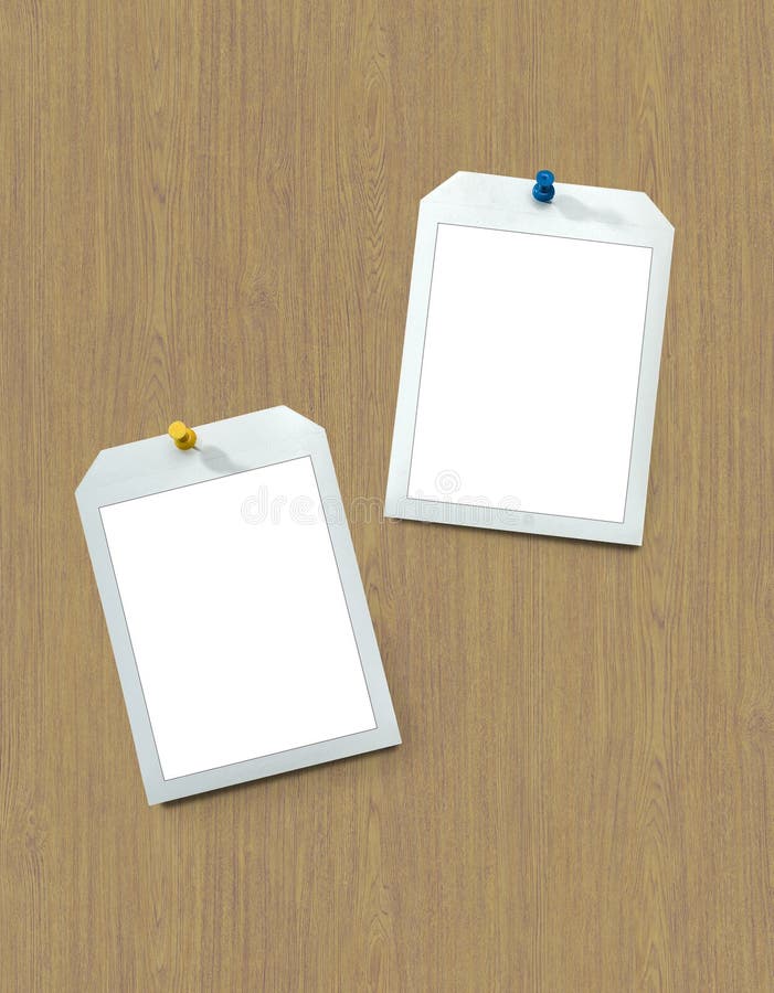 Instant Frames Hang on Wall with Colored Pins Stock Image Image of