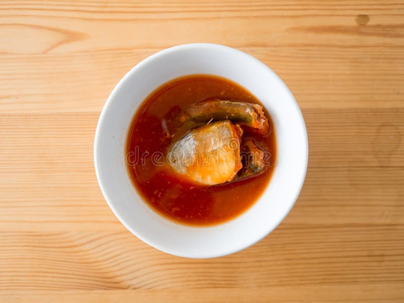 Instant Mackerel Fish in Soup. Stock Image Image of food, meal 95069553