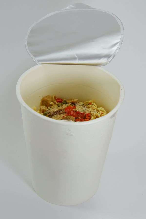 Instant Noodle in Paper Cup Stock Image Image of packaging, food