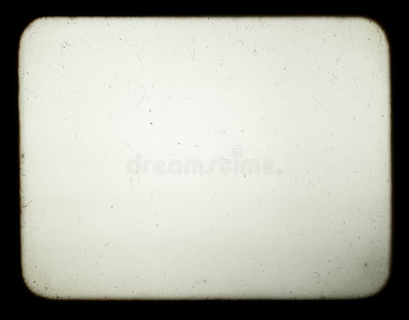 Instantâneo de uma tela em branco do projetor de corrediça velho
