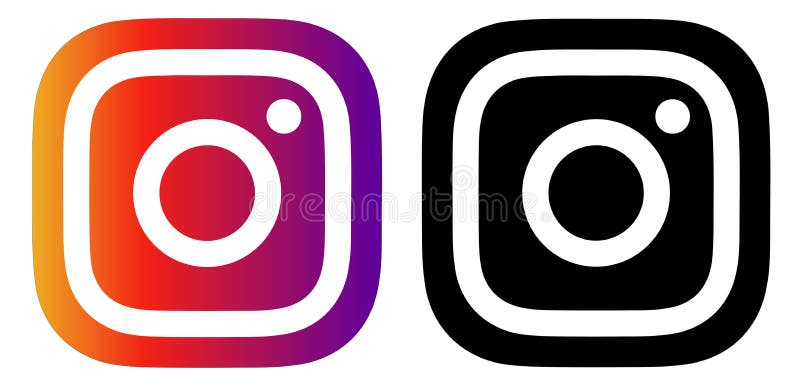 Squared Colored Round Edges Instagram Logo Icon. Editorial Photo ...