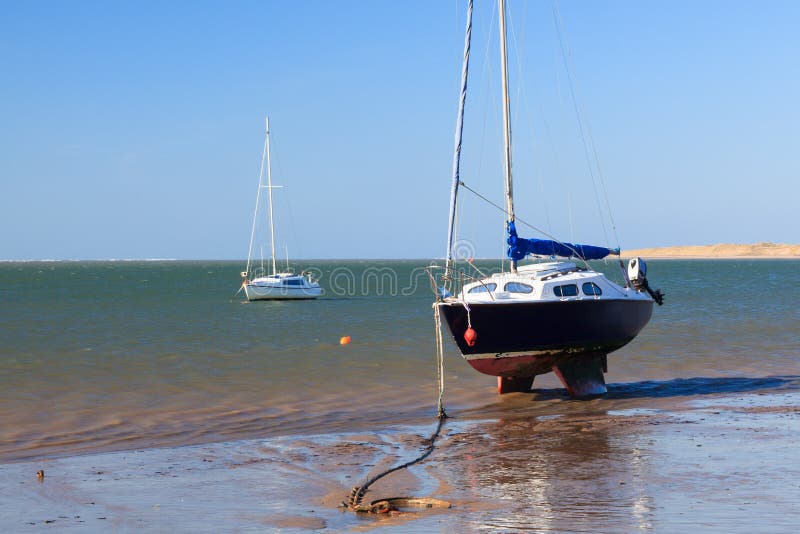 Exmouth, Devon Low Tide on the Beach. Clouds Editorial Photo Image