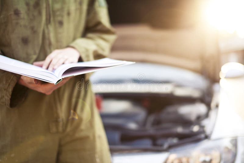 Instructies van de auto de mechanische lezing stock afbeeldingen Instructies van de auto de mechanische lezing stock afbeeldingen