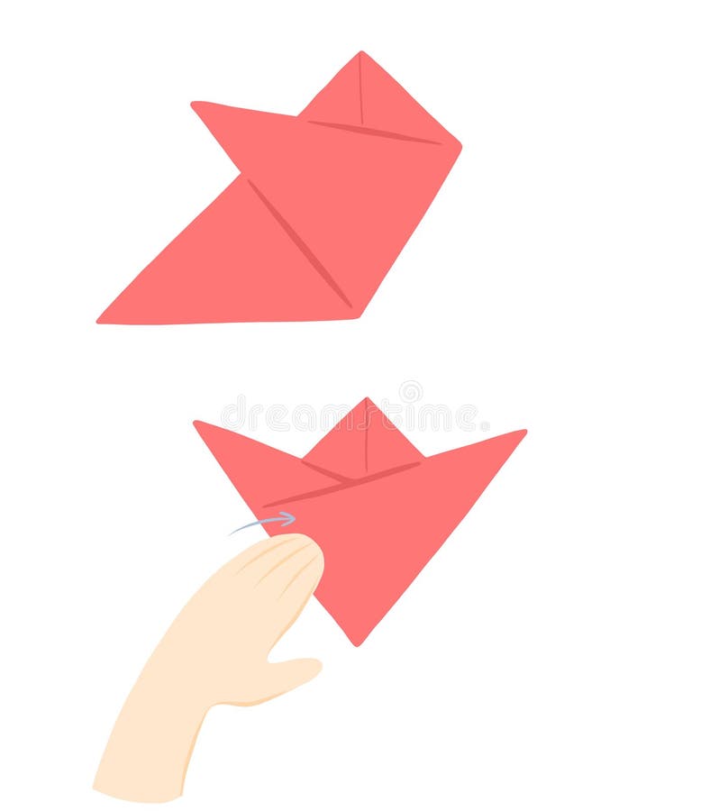 Origami Paper Instructions Stock Illustrations – 952 Origami Paper  Instructions Stock Illustrations, Vectors & Clipart - Dreamstime