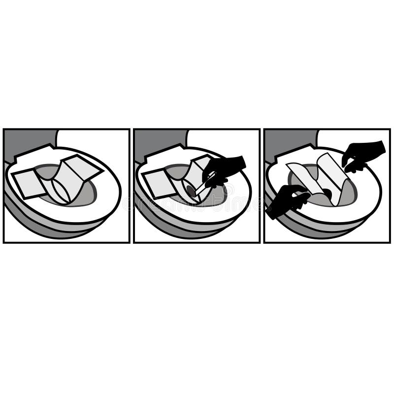 Instructions how to collect a poop sample for lab test vector illustration