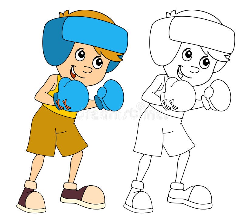 Instruire pentru copii din desene animate, boxul izolat royalty free illustration