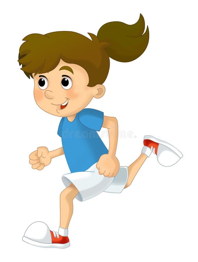 Instruire pentru copii în desene animate izolată stock illustration