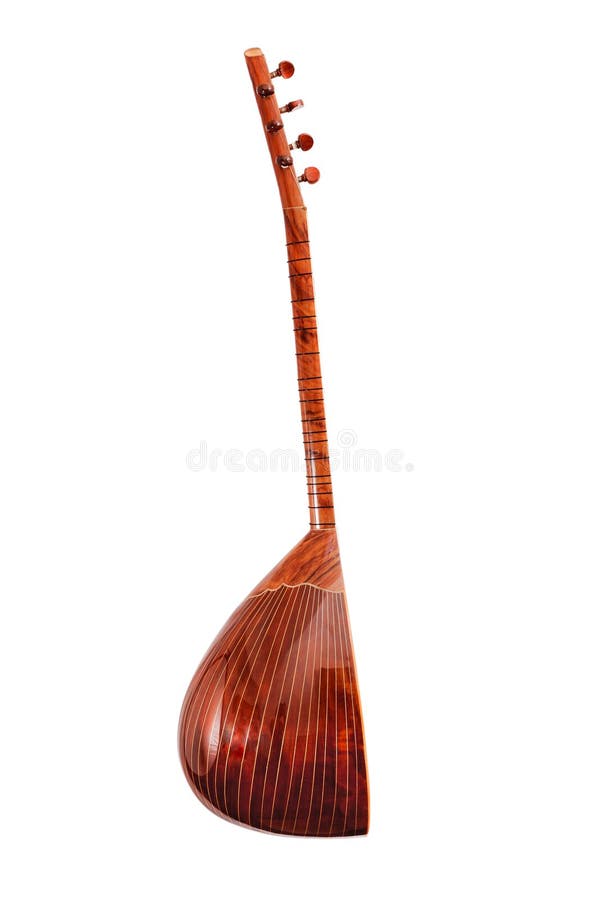 Instrument De Musique Turc De Baglama De Saz D'isolement Sur Un