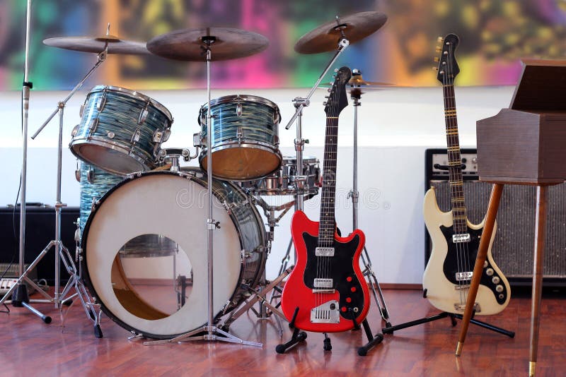 Instrumentos de la banda de rock
