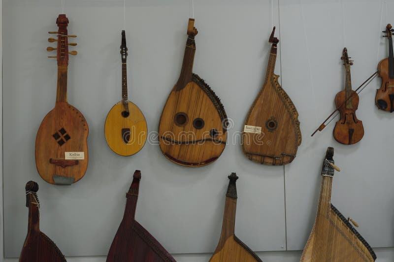 Instrumentos Ucranianos De La Música Tradicional Imagen de archivo
