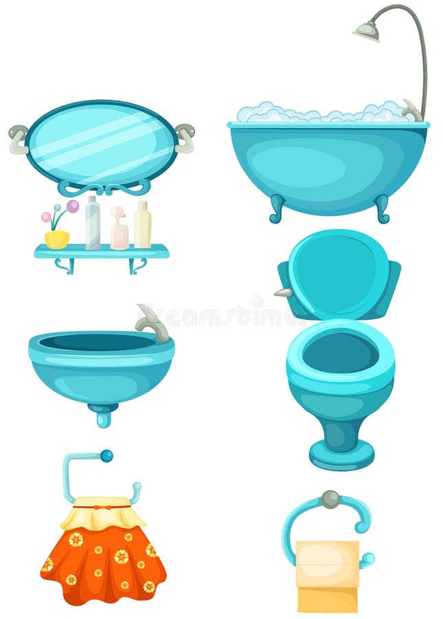 inställda badrumsymboler royaltyfri illustrationer inställda badrumsymboler royaltyfri illustrationer